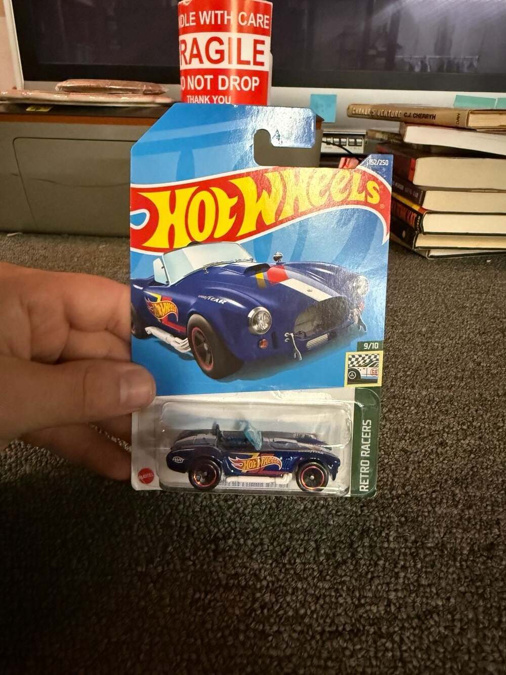 Hot Wheels Shelby Cobra 427 S/C Retro Racers Blue Diecast Toy Car